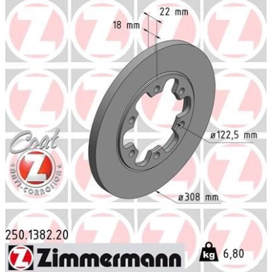 Bremsscheibe HA 250.1382.20 Bremsscheibe HA 250.1382.20