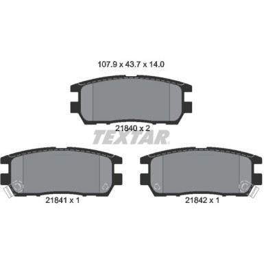 Bremsbelagsatz Mitsubishi T. Pajero 94 2184002 Bremsbelagsatz Mitsubishi T. Pajero 94 2184002