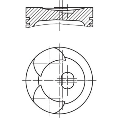 MAHLE ORIGINAL Kolben 0024403 MAHLE ORIGINAL Kolben 0024403