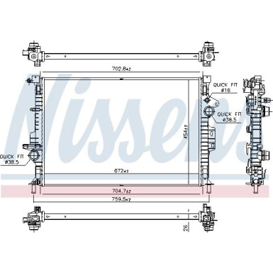 Wasserkühler PKW 66864 Wasserkühler PKW 66864
