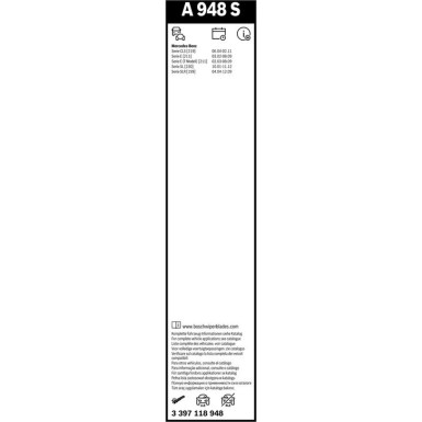 Bosch Scheibenwischer Aerotwin A948S 3397118948 Bosch Scheibenwischer Aerotwin A948S 3397118948