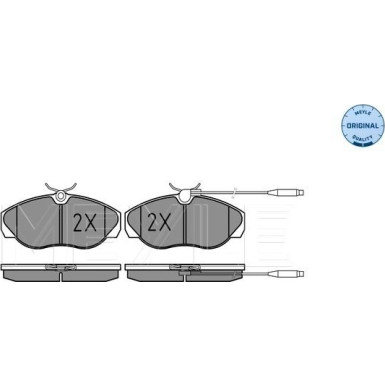 Bremsbelagsatz Fiat P. Ducato 94- Mit Sensor 025 217 9719/W Bremsbelagsatz Fiat P. Ducato 94- Mit Sensor 025 217 9719/W