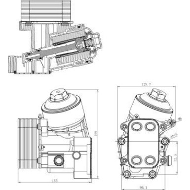 Ölkühler, Motor“L EASY FIT 31847 Ölkühler, Motor“L EASY FIT 31847