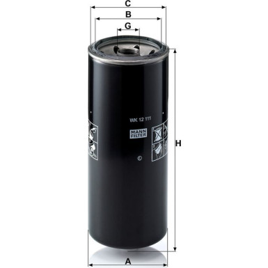 MANN-FILTER Kraftstofffilter WK12111 MANN-FILTER Kraftstofffilter WK12111