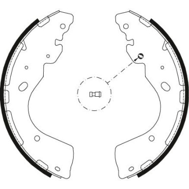 Bremsbackensatz GS8797 Bremsbackensatz GS8797