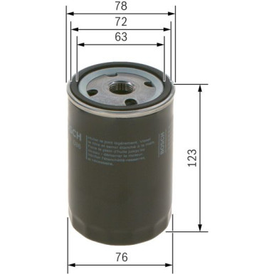 Ölfilter BMW,MAZDA 0 451 103 086