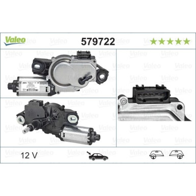 Wischermotor hinten VW Caddy III/IV 04 579722