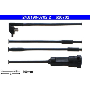 ATE Verschleißsensor 24.8190-0702.2 ATE Verschleißsensor 24.8190-0702.2