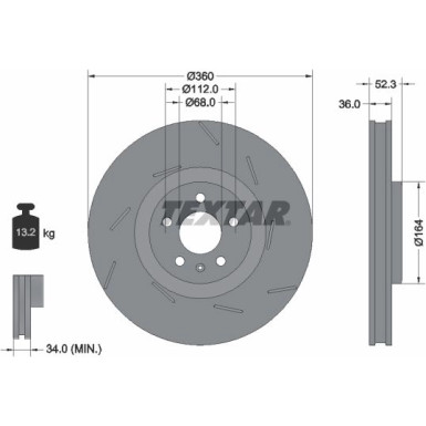 Bremsscheibe PRO+ 92334105 Bremsscheibe PRO+ 92334105
