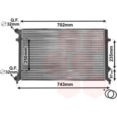 VAN WEZEL Kühler, Motorkühlung 58002204 IR PLUS
