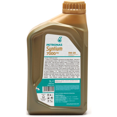 PETRONAS Syntium 7000 AV 0W-20 1 Liter 70410E18EU