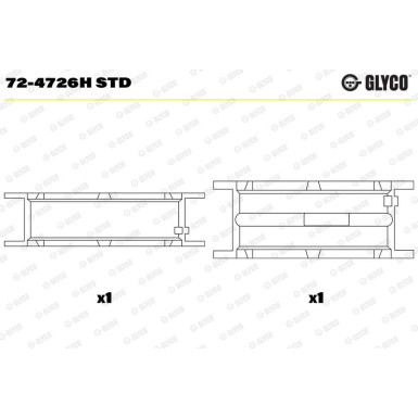 KURBELWELLENLAGER 72-4726H STD