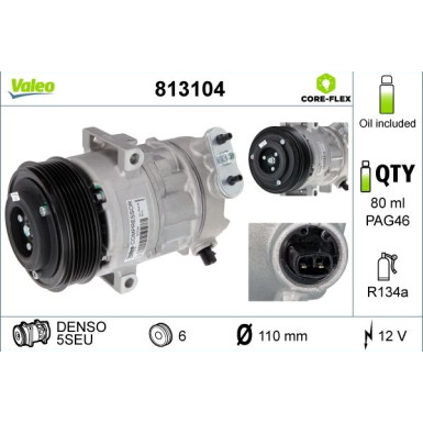 Kompressor, Klimaanlage 813104 Kompressor, Klimaanlage 813104