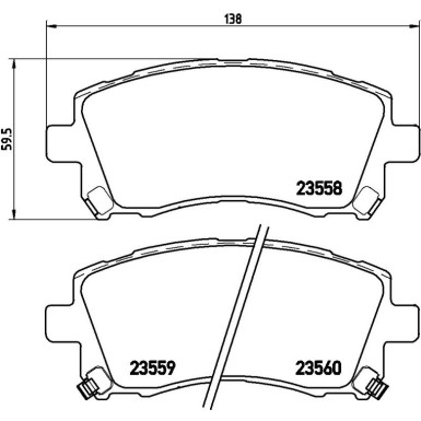 BREMBO Bremsklötze VA P 78 010 BREMBO Bremsklötze VA P 78 010