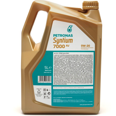 PETRONAS Syntium 7000 AV 0W-20 5 Liter 70410M12EU