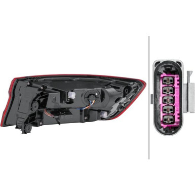 HECKLEUCHTE HELLA AUDI A4 LIM 15 2SD 012 246-171