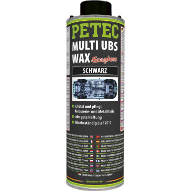 Petec Multi Ubs -Wax Schwarz 1000ml Multi UBS Wax Saugdose schwarz 73420