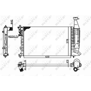 Kühler, Motorkühlung 54677 Kühler, Motorkühlung 54677