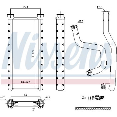 Heizkühler PKW 707183