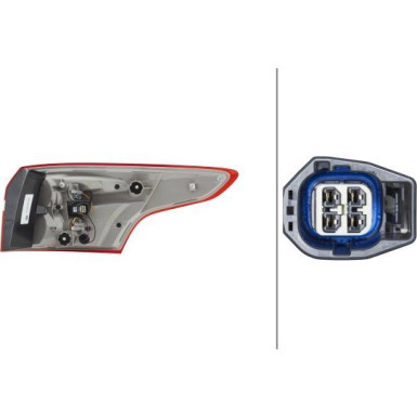 HECKLEUCHTE HELLA FORD FOCUS SD 10-20 2SD 354 828-151
