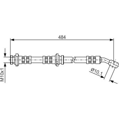 Bremsschlauch NISSAN Almera, Pulsar 1987476801