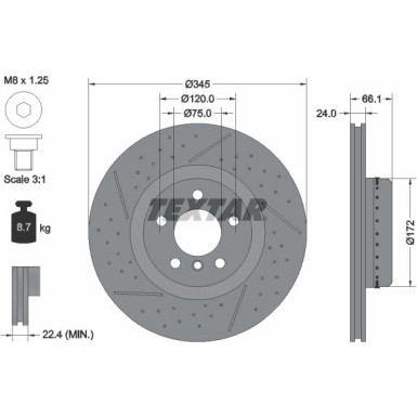 Bremsscheibe Bmw T. 1/2/3/4 10-Gelocht PRO+ 92265225 Bremsscheibe Bmw T. 1/2/3/4 10-Gelocht PRO+ 92265225