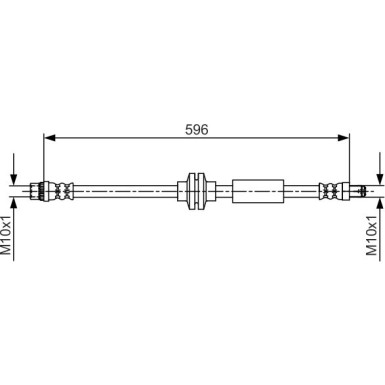 Bremsschlauch OPEL 1987481708