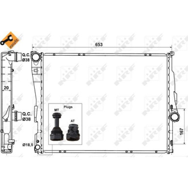 NRF Motorkühler 51582 EASY FIT