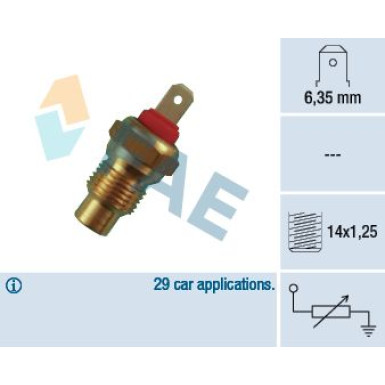 FAE Sensor, Kühlmitteltemperatur 31590 FAE Sensor, Kühlmitteltemperatur 31590