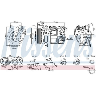 Kompressor PKW NISSAN Qashqai,RENAULT 13 FIRST FIT 891017