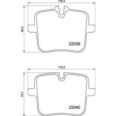 BREMBO Bremsklötze HA P 06 109 BREMBO Bremsklötze HA P 06 109