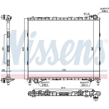 Wasserkühler PKW 64331