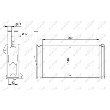 Wärmetauscher, Innenraumheizung 58638 Wärmetauscher, Innenraumheizung 58638