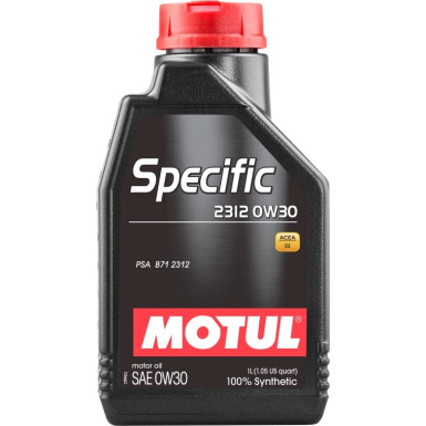 Motul Specific 2312 PSA B71 2312 0W-30 C2 1 Liter 106413 Motul Specific 2312 PSA B71 2312 0W-30 C2 1 Liter 106413