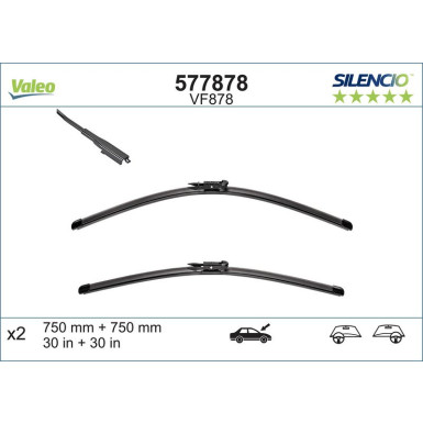 VM878 VALEO Silencio X.TRM Wischer 577878 VM878 VALEO Silencio X.TRM Wischer 577878
