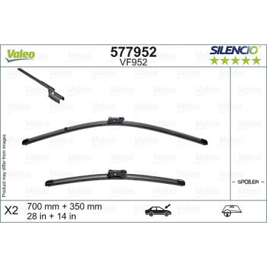 VALEO Silencio Flat Blade Set 577952 VALEO Silencio Flat Blade Set 577952