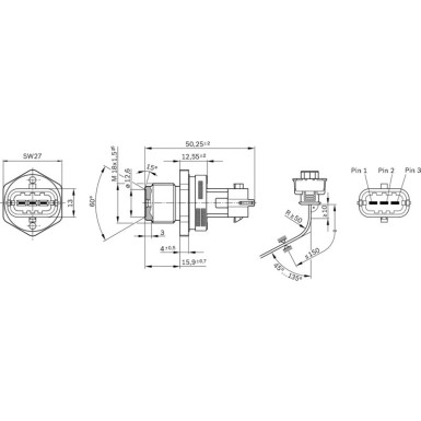 41 616 022 Drucksensor 0 281 002 937 41 616 022 Drucksensor 0 281 002 937