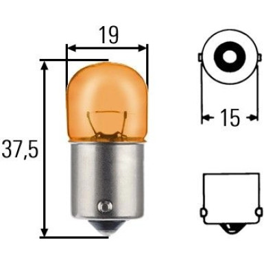 HELLA Glühlampe, Blinkleuchte 8GA 002 071-051 HELLA Glühlampe, Blinkleuchte 8GA 002 071-051
