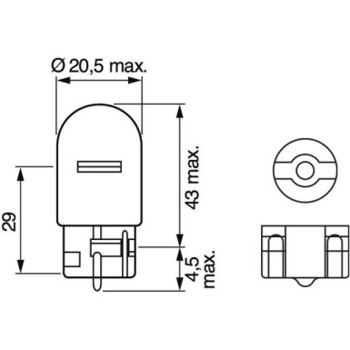 Bosch Automotive Birne 1987302222 Pure Light WS
