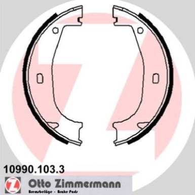 ZIMMERMANN Bremsbacken 10990.103.3 ZIMMERMANN Bremsbacken 10990.103.3