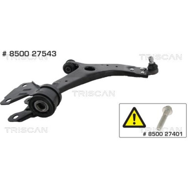 Lenker, Radaufhängung 8500 27543 Lenker, Radaufhängung 8500 27543