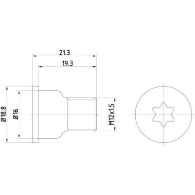 Schraube, Bremsscheibe TPM0005