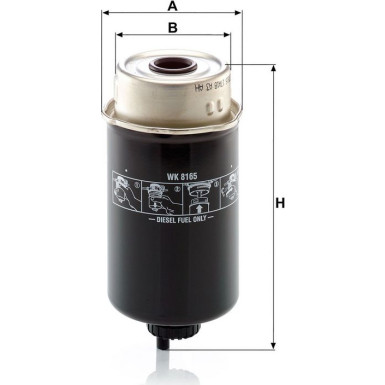 Mann & Hummel Industriefilter DIVERSE WK 8165