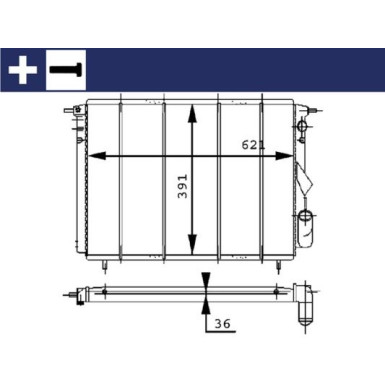 Kühler, Motorkühlung CR 452 000S