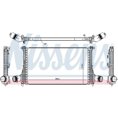 Ladeluftkühler PKW VW Atlas 2.0 TSI 16 961502 Ladeluftkühler PKW VW Atlas 2.0 TSI 16 961502