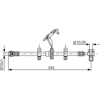 Bremsschlauch MERCEDES M-Klasse 1987481078