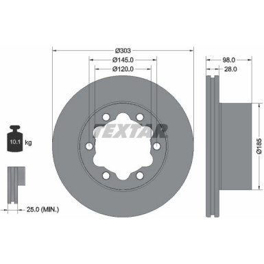 Bremsscheibe 92295303 Bremsscheibe 92295303