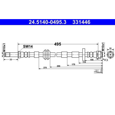 ATE Bremsschlauch 24.5140-0495.3