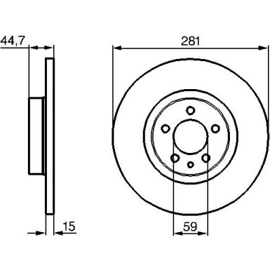 Bremsscheibe VA 0 986 478 668 Bremsscheibe VA 0 986 478 668