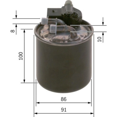 Kraftstofffilter MERCEDES A,B-Klasse F 026 402 836